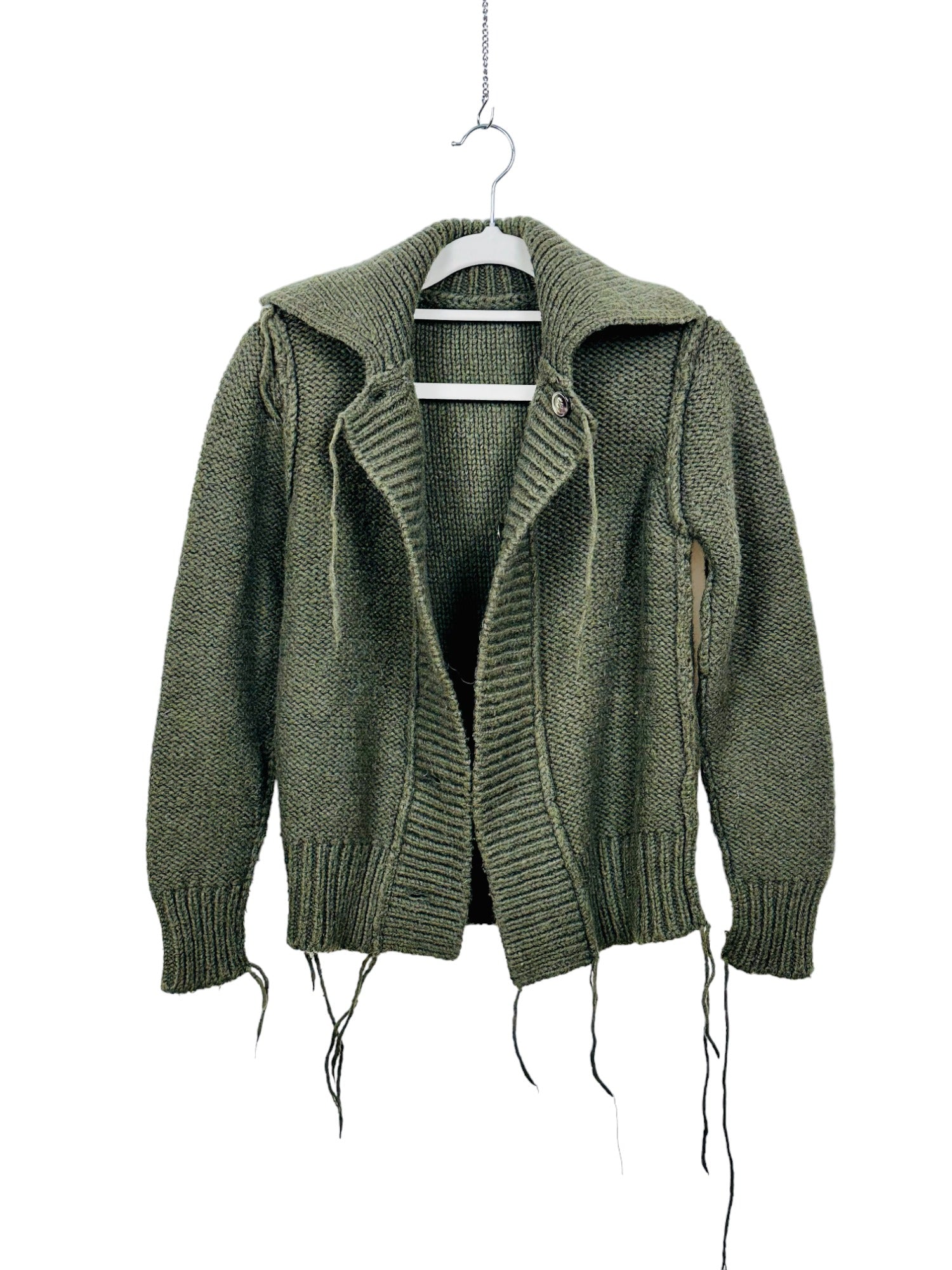 Cardigan · rerun Wool Navy Green