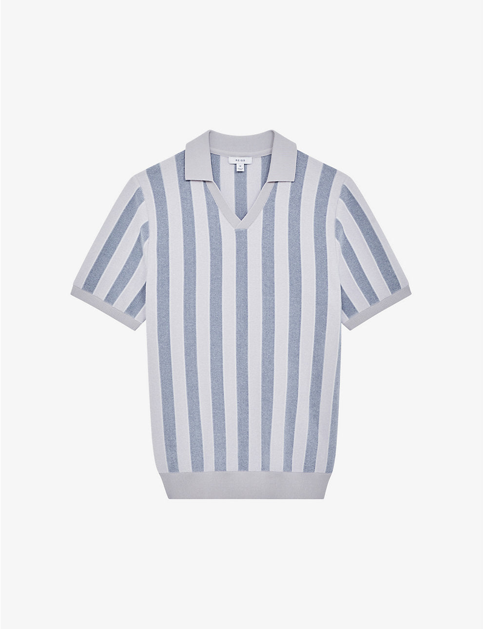 REISS Cromer striped woven polo shirt